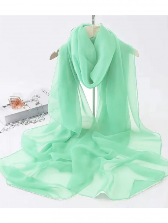 Chiffon Solid Color Fashion Scarf